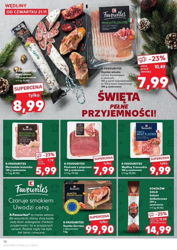 Kaufland - gazetka promocyjna Oferta Kaufland - Smak Świąt od czwartku 21.11 do wtorku 24.12 - strona 10