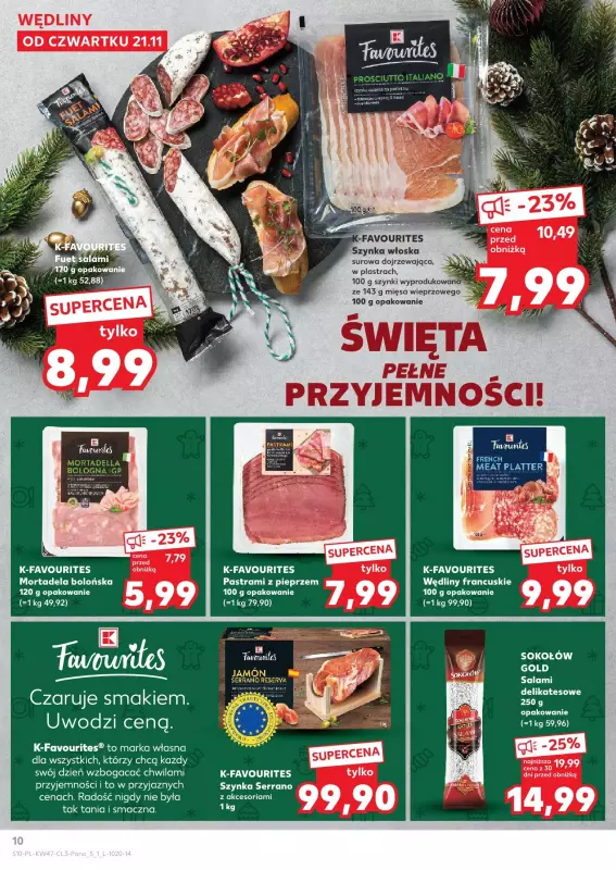 Kaufland - gazetka promocyjna Oferta Kaufland - Smak Świąt od czwartku 21.11 do wtorku 24.12 - strona 10