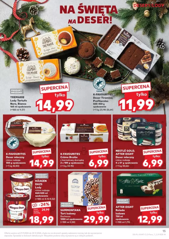 Kaufland - gazetka promocyjna Oferta Kaufland - Smak Świąt od czwartku 21.11 do wtorku 24.12 - strona 15