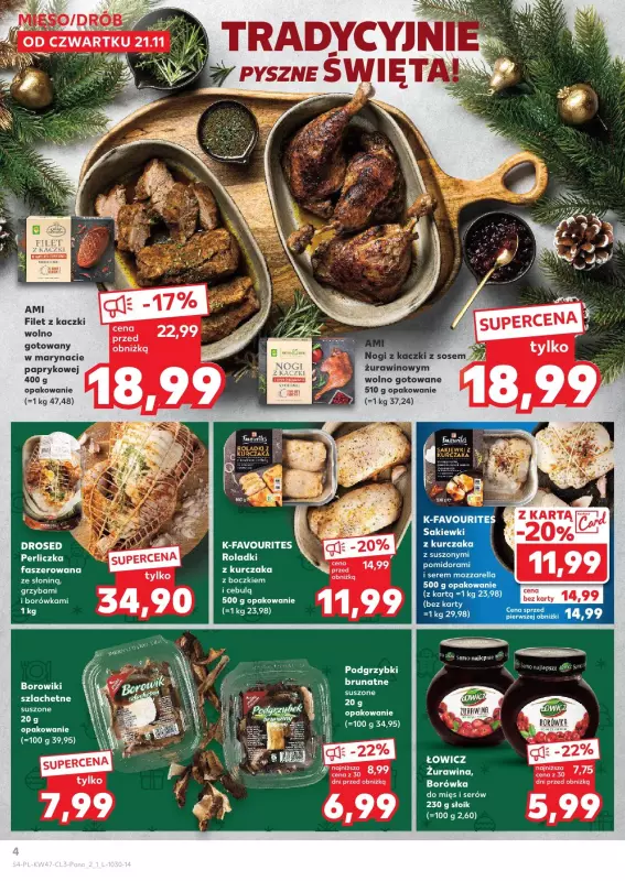 Kaufland - gazetka promocyjna Oferta Kaufland - Smak Świąt od czwartku 21.11 do wtorku 24.12 - strona 4