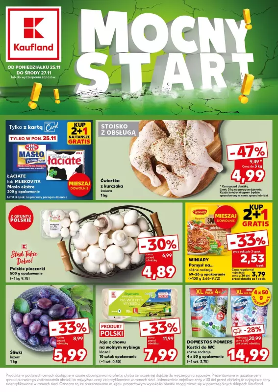 Kaufland - gazetka promocyjna Mocny Start od poniedziałku 25.11 do środy 27.11