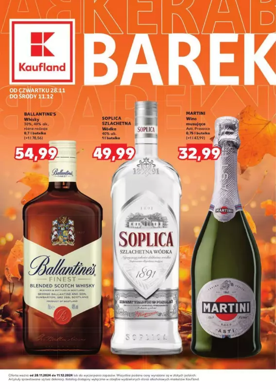 Kaufland - gazetka promocyjna Barek Kauflandu  do środy 11.12