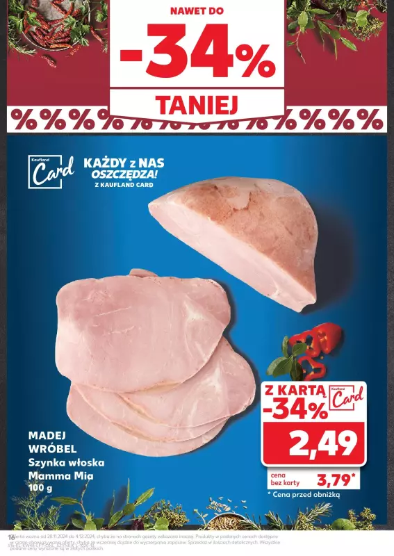 Kaufland - gazetka promocyjna Oferta Kaufland od czwartku 28.11 do środy 04.12 - strona 16