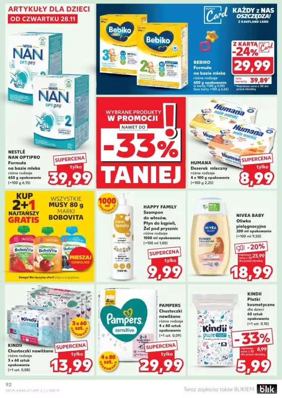 Kaufland - gazetka promocyjna Oferta Kaufland od czwartku 28.11 do środy 04.12 - strona 92