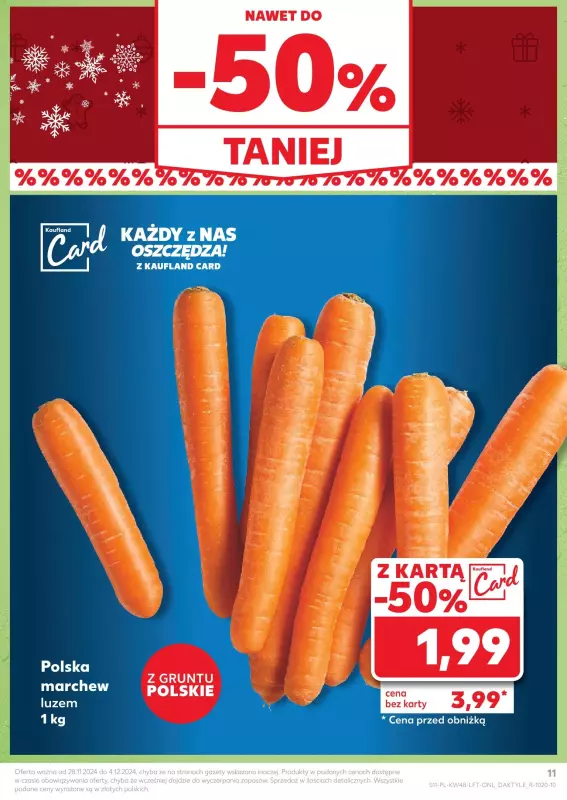 Kaufland - gazetka promocyjna Oferta Kaufland od czwartku 28.11 do środy 04.12 - strona 11