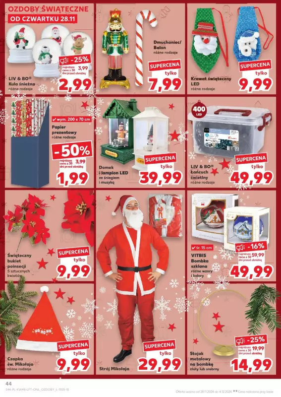 Kaufland - gazetka promocyjna Oferta Kaufland od czwartku 28.11 do środy 04.12 - strona 44