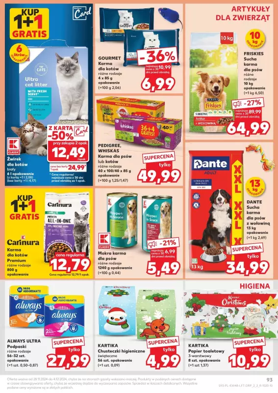 Kaufland - gazetka promocyjna Oferta Kaufland od czwartku 28.11 do środy 04.12 - strona 93