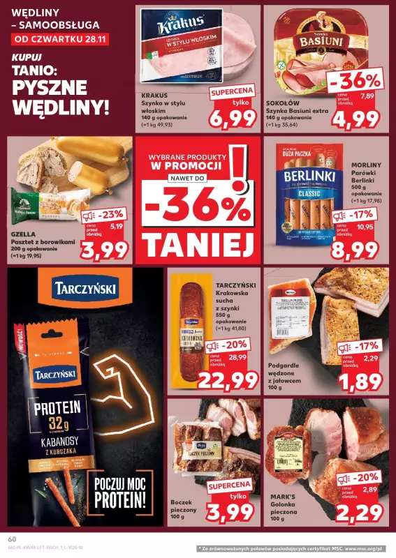 Kaufland - gazetka promocyjna Oferta Kaufland od czwartku 28.11 do środy 04.12 - strona 60