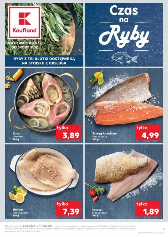 Kaufland - gazetka promocyjna Czas na ryby od czwartku 05.12 do środy 11.12