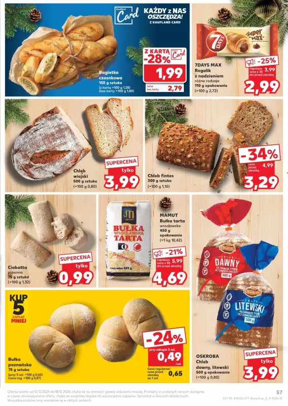 Kaufland - gazetka promocyjna Oferta Kaufland od czwartku 12.12 do środy 18.12 - strona 57