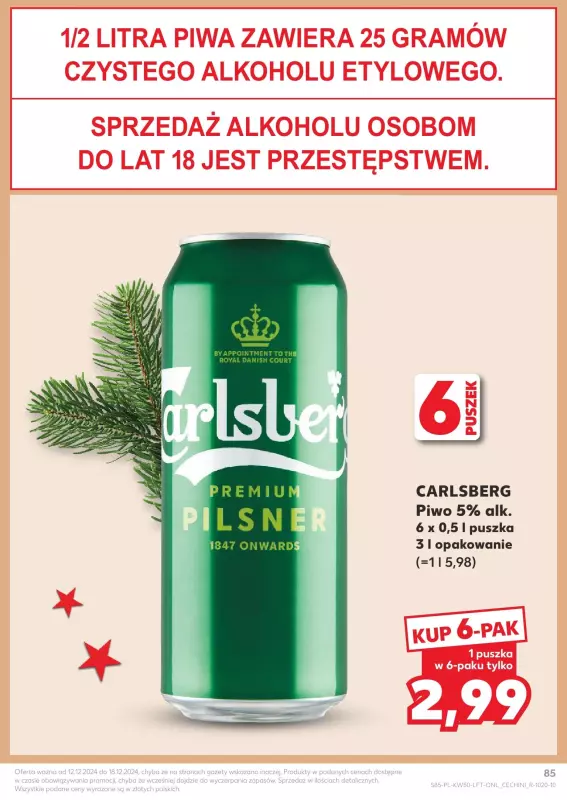 Kaufland - gazetka promocyjna Oferta Kaufland od czwartku 12.12 do środy 18.12 - strona 85