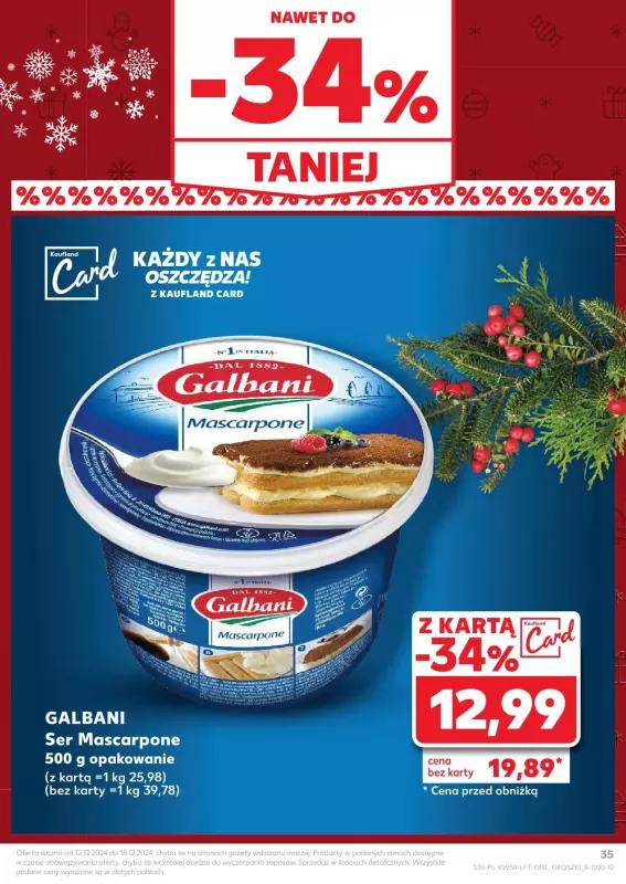 Kaufland - gazetka promocyjna Oferta Kaufland od czwartku 12.12 do środy 18.12 - strona 35