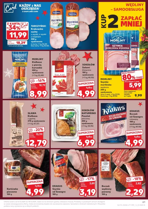 Kaufland - gazetka promocyjna Oferta Kaufland od czwartku 12.12 do środy 18.12 - strona 61