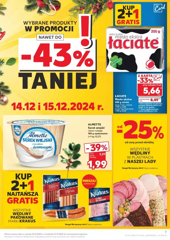 Kaufland - gazetka promocyjna Oferta Kaufland od czwartku 12.12 do środy 18.12 - strona 7