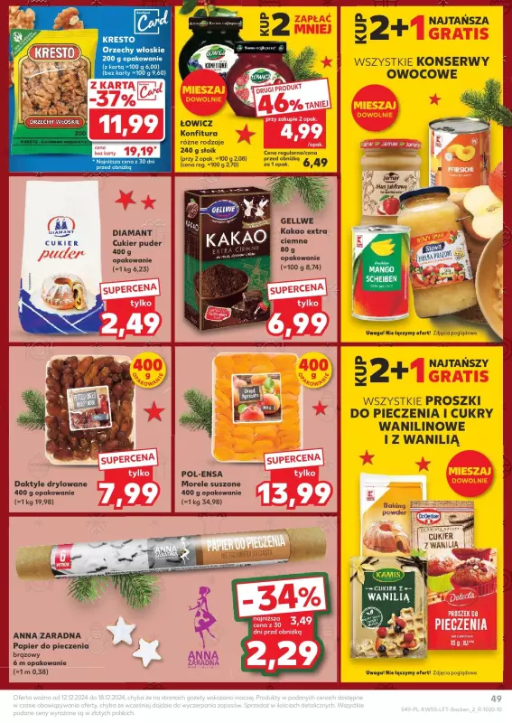 Kaufland - gazetka promocyjna Oferta Kaufland od czwartku 12.12 do środy 18.12 - strona 49