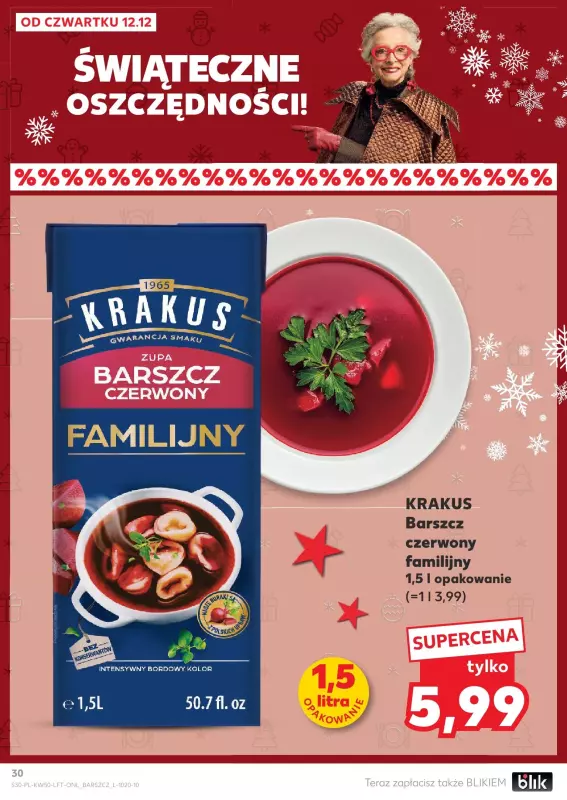 Kaufland - gazetka promocyjna Oferta Kaufland od czwartku 12.12 do środy 18.12 - strona 30