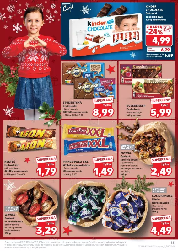 Kaufland - gazetka promocyjna Oferta Kaufland od czwartku 12.12 do środy 18.12 - strona 53