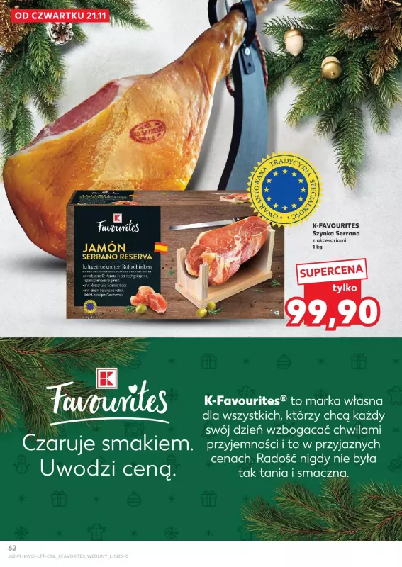 Kaufland - gazetka promocyjna Oferta Kaufland od czwartku 12.12 do środy 18.12 - strona 62