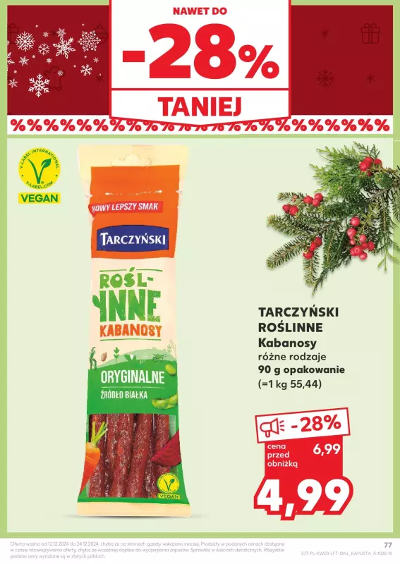 Kaufland - gazetka promocyjna Oferta Kaufland od czwartku 12.12 do środy 18.12 - strona 77