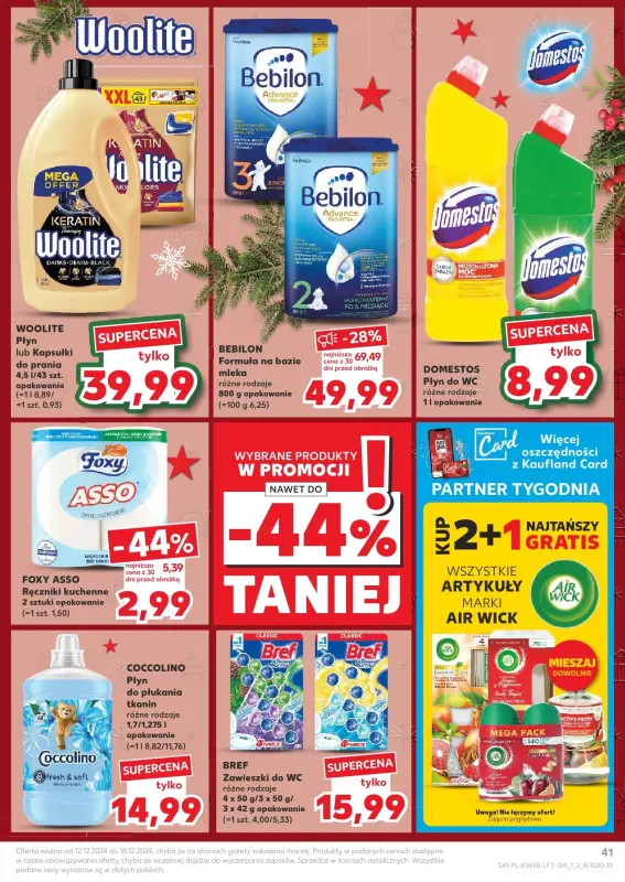 Kaufland - gazetka promocyjna Oferta Kaufland od czwartku 12.12 do środy 18.12 - strona 41