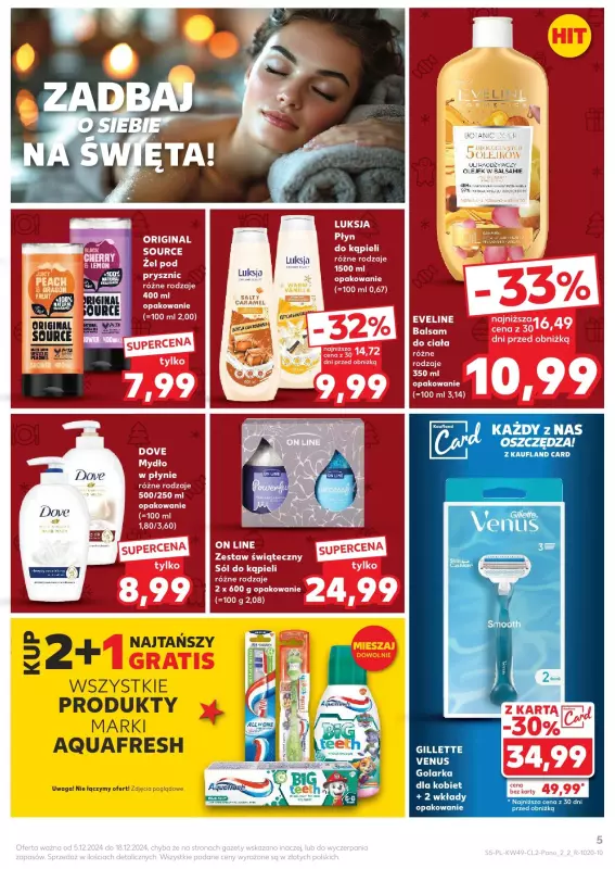 Kaufland - gazetka promocyjna Oferta Kaufland - Kosmetyki od środy 11.12 do środy 18.12 - strona 5