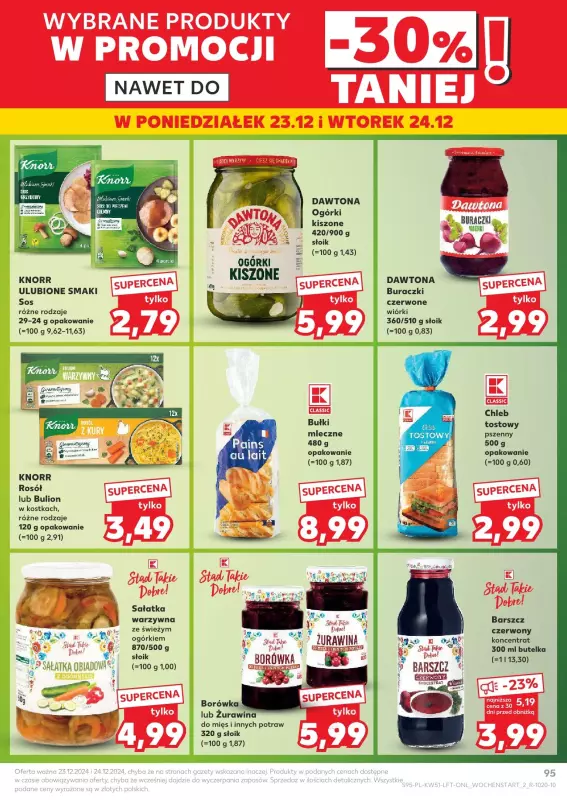 Kaufland - gazetka promocyjna Oferta Kaufland  do wtorku 24.12 - strona 95