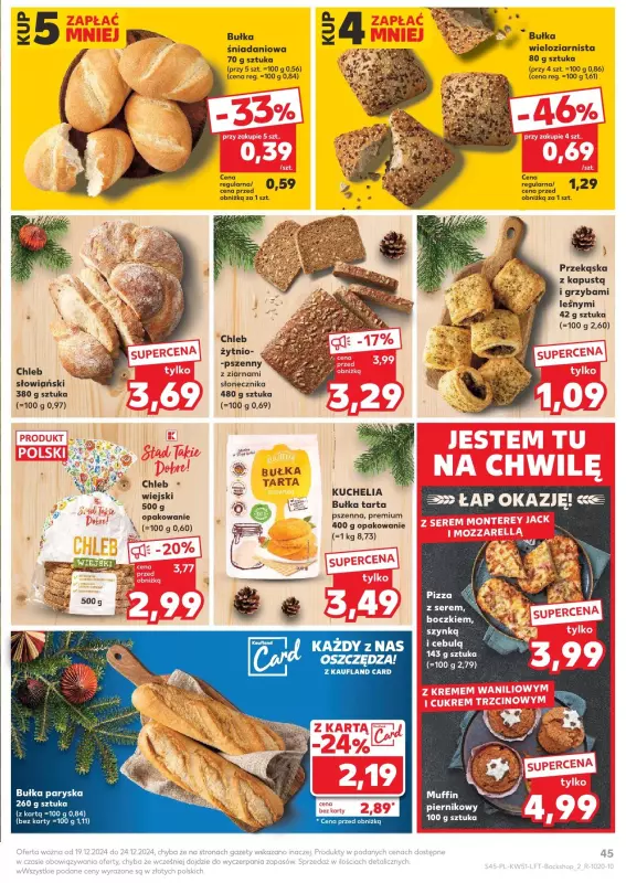 Kaufland - gazetka promocyjna Oferta Kaufland  do wtorku 24.12 - strona 45