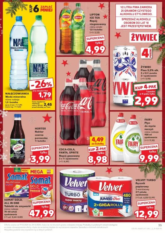 Kaufland - gazetka promocyjna Oferta Kaufland  do wtorku 24.12 - strona 35