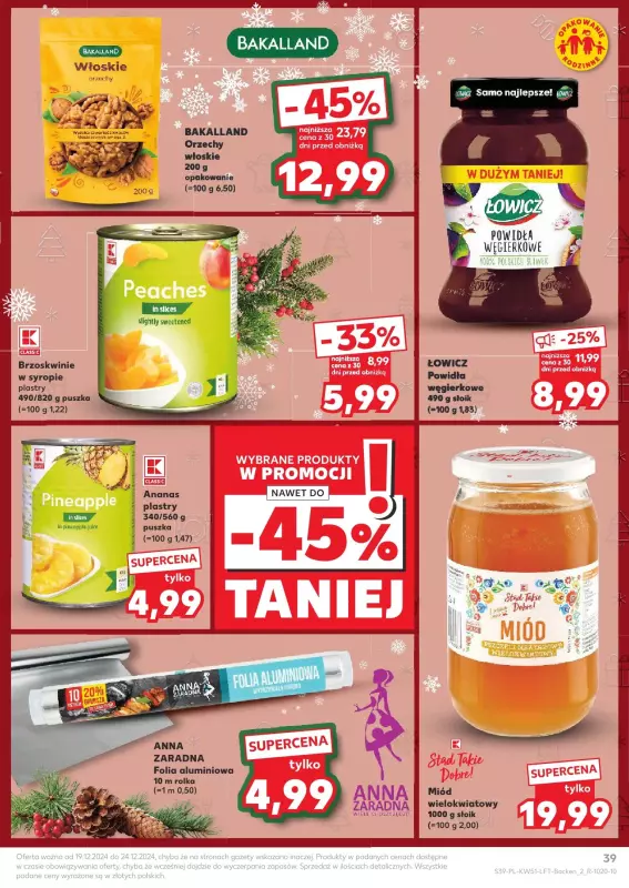 Kaufland - gazetka promocyjna Oferta Kaufland  do wtorku 24.12 - strona 39