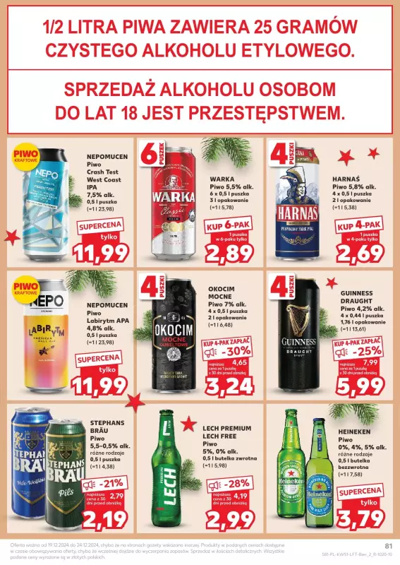 Kaufland - gazetka promocyjna Oferta Kaufland  do wtorku 24.12 - strona 81