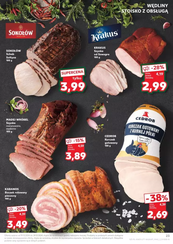 Kaufland - gazetka promocyjna Oferta Kaufland  do wtorku 24.12 - strona 23