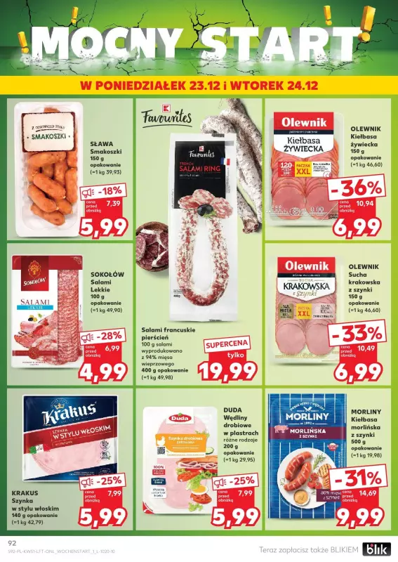 Kaufland - gazetka promocyjna Oferta Kaufland  do wtorku 24.12 - strona 92