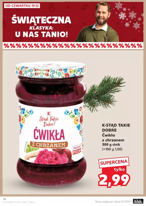 Kaufland - gazetka promocyjna Oferta Kaufland  do wtorku 24.12 - strona 70