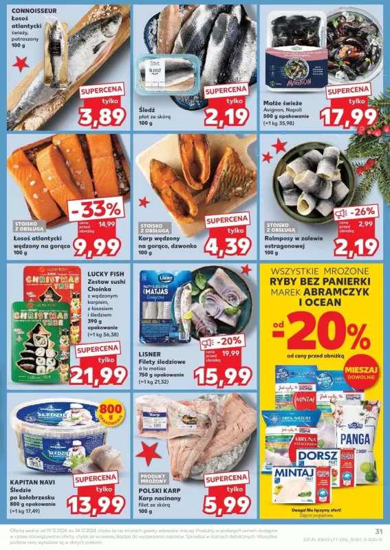 Kaufland - gazetka promocyjna Czas na ryby od czwartku 19.12 do wtorku 24.12 - strona 6