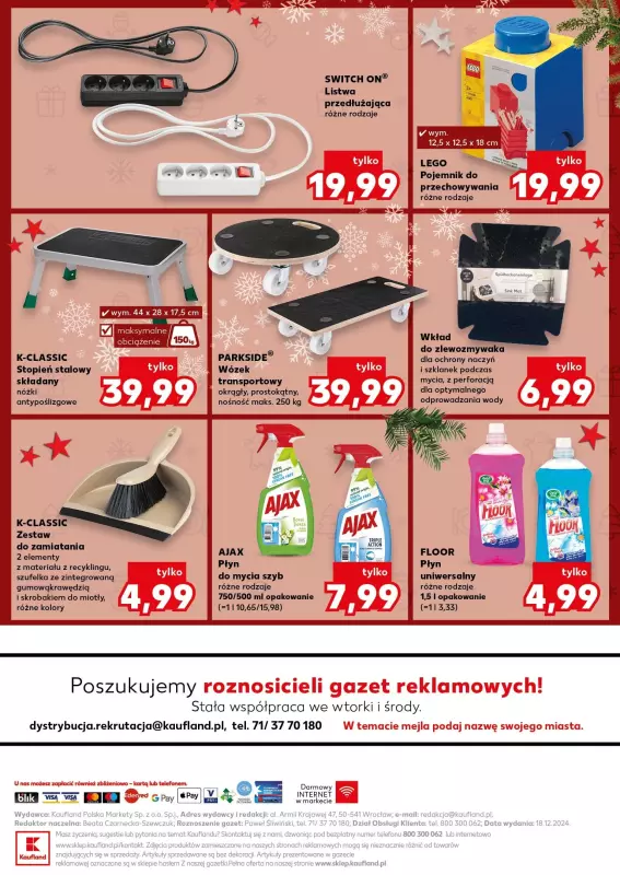 Kaufland - gazetka promocyjna Oferta Kaufland - Non Food od czwartku 19.12 do wtorku 24.12 - strona 21