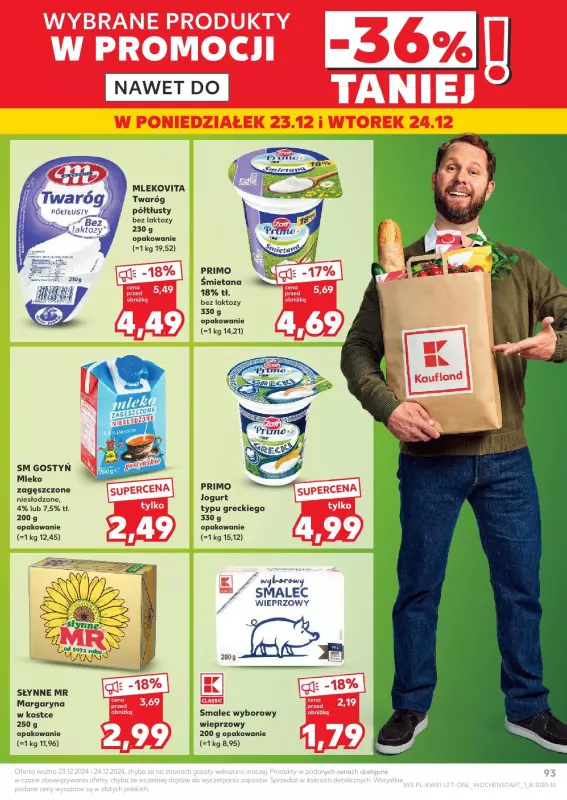 Kaufland - gazetka promocyjna Oferta Kaufland od czwartku 19.12 do wtorku 24.12 - strona 93