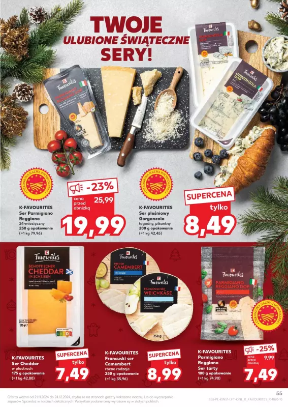 Kaufland - gazetka promocyjna Oferta Kaufland od czwartku 19.12 do wtorku 24.12 - strona 55