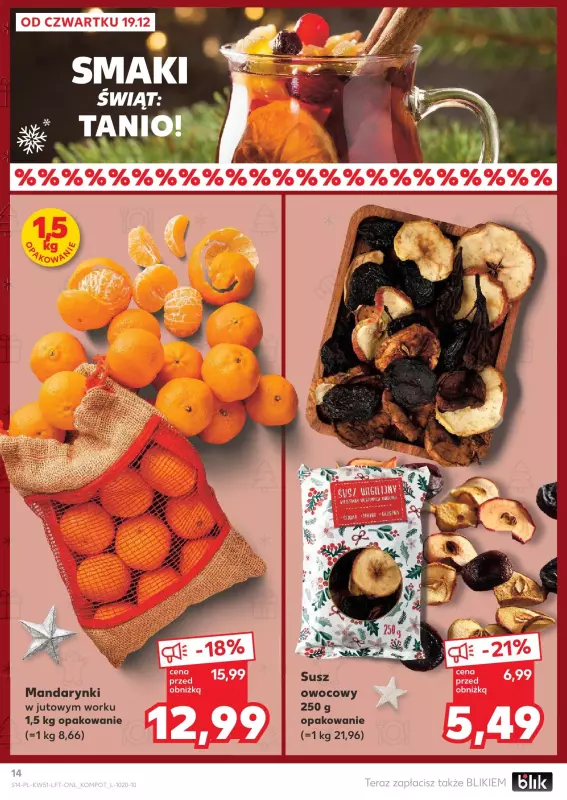 Kaufland - gazetka promocyjna Oferta Kaufland od czwartku 19.12 do wtorku 24.12 - strona 14