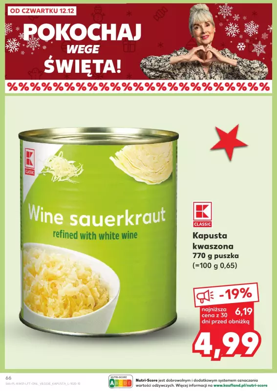 Kaufland - gazetka promocyjna Oferta Kaufland od czwartku 19.12 do wtorku 24.12 - strona 66