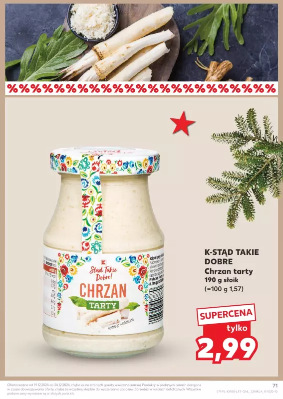 Kaufland - gazetka promocyjna Oferta Kaufland od czwartku 19.12 do wtorku 24.12 - strona 71