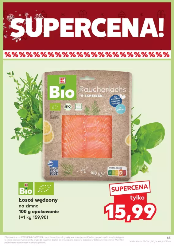 Kaufland - gazetka promocyjna Oferta Kaufland od czwartku 19.12 do wtorku 24.12 - strona 63