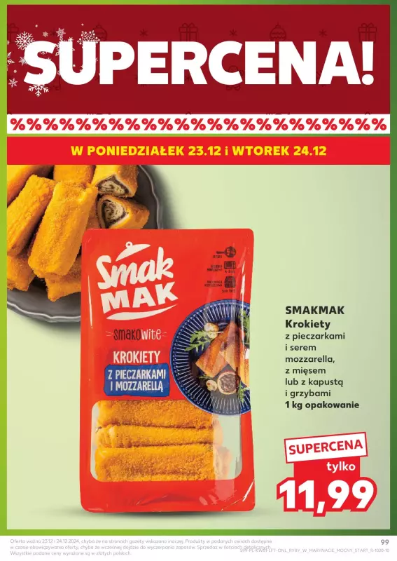 Kaufland - gazetka promocyjna Oferta Kaufland od czwartku 19.12 do wtorku 24.12 - strona 99