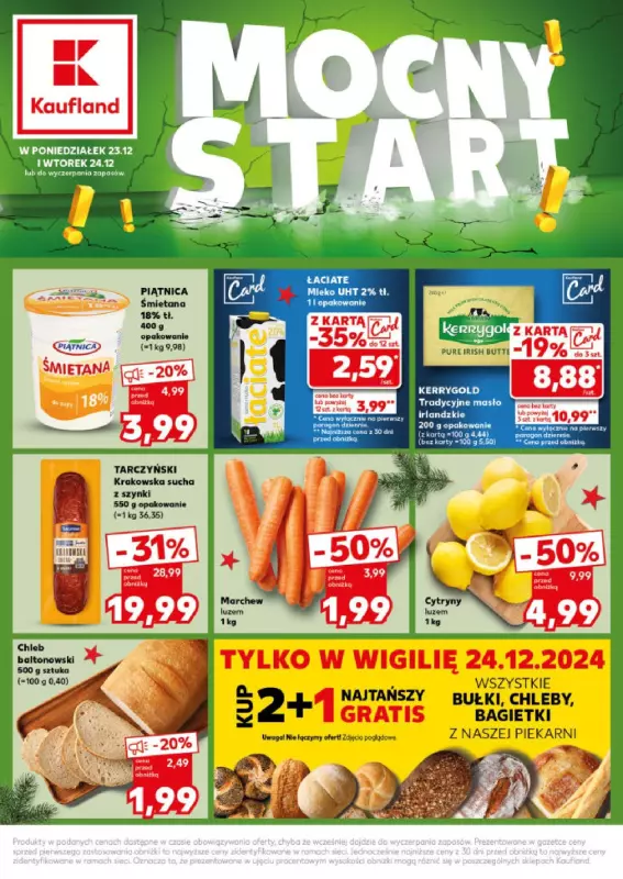 Kaufland - gazetka promocyjna Mocny Start od poniedziałku 23.12 do wtorku 24.12