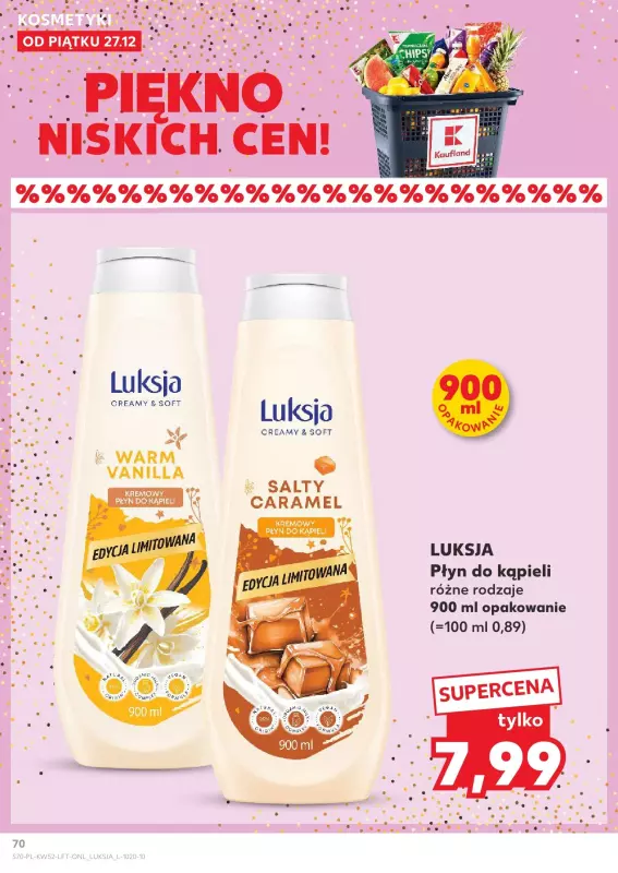 Kaufland - gazetka promocyjna Oferta Kaufland od piątku 27.12 do wtorku 31.12 - strona 70