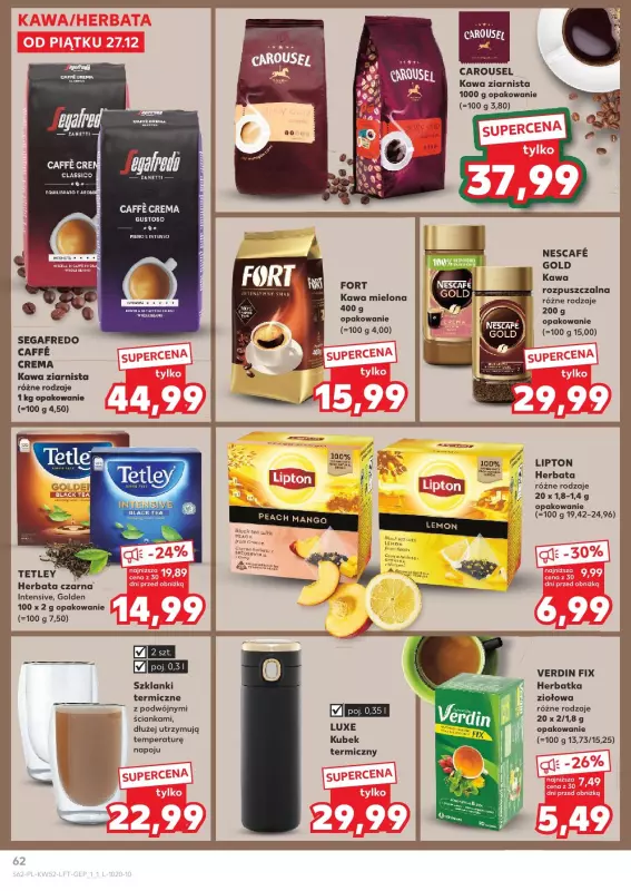 Kaufland - gazetka promocyjna Oferta Kaufland od piątku 27.12 do wtorku 31.12 - strona 62