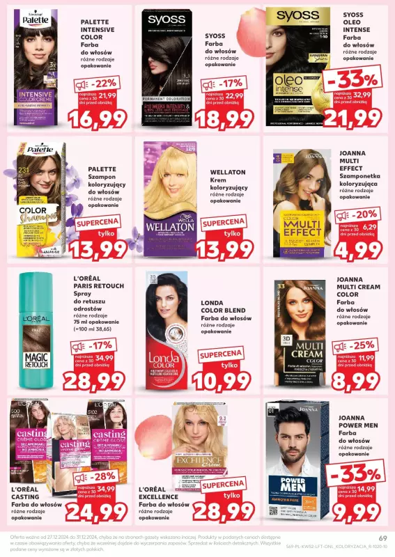 Kaufland - gazetka promocyjna Oferta Kaufland od piątku 27.12 do wtorku 31.12 - strona 69