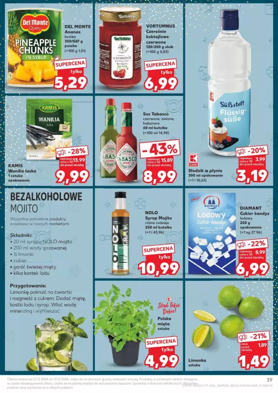 Kaufland - gazetka promocyjna Oferta Kaufland od piątku 27.12 do wtorku 31.12 - strona 39