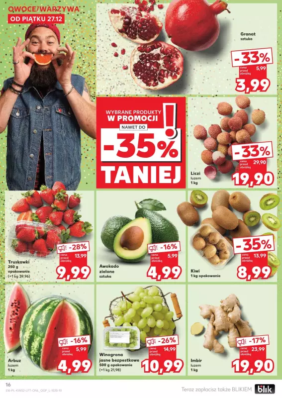 Kaufland - gazetka promocyjna Oferta Kaufland od piątku 27.12 do wtorku 31.12 - strona 16