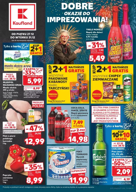 Kaufland - gazetka promocyjna Oferta Kaufland od piątku 27.12 do wtorku 31.12