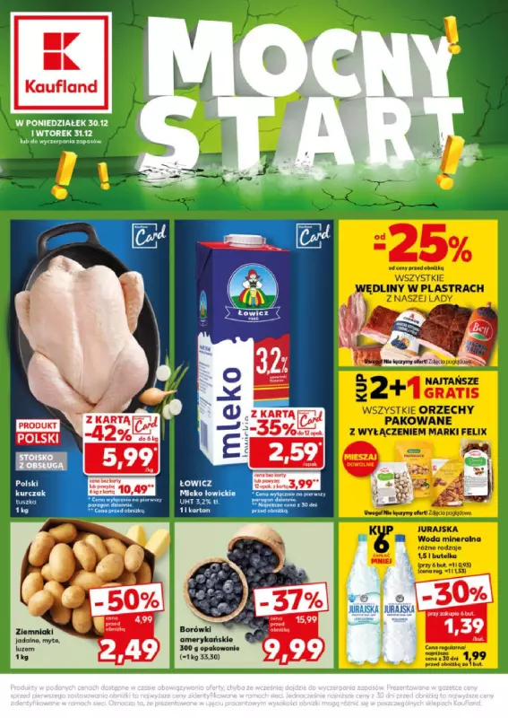 Kaufland - gazetka promocyjna Mocny Start od poniedziałku 30.12 do wtorku 31.12